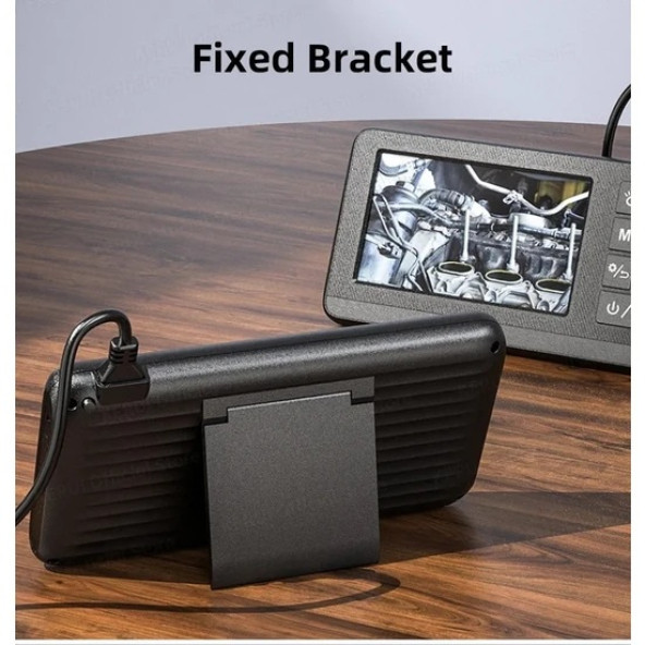 Ekranlı Yılan Kamera (Çift Kamera + 8 LED + Hafıza Kart Kayıt + 5 Metre Sert Kablo) - 4