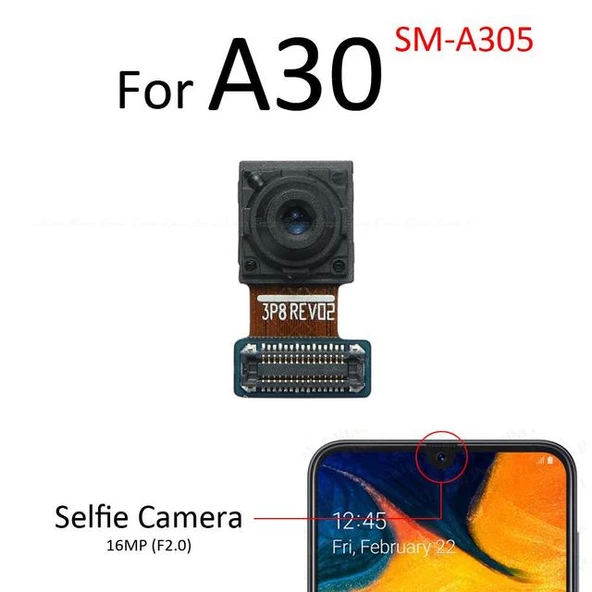 Samsung Galaxy A30 Ön Kamera (Orjinal)