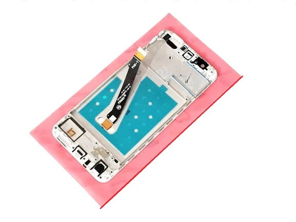 Tkgz Huawei Uyumlu P Smart 2018 Lcd Ekran Dokunmatik (Çıtalı TAMİR SETİ) BEYAZ - Resim 3