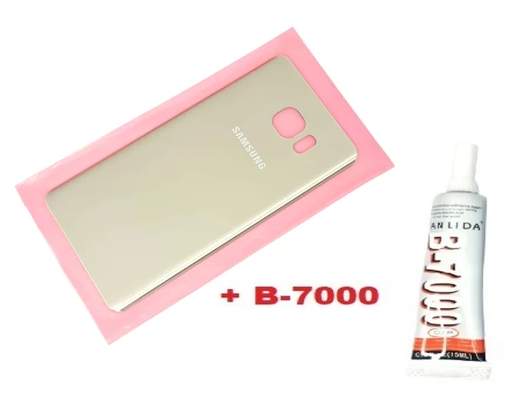 Samsung Galaxy NOTE 5 Arka Pil Batarya Kapağı (CAM+B-7000) GOLD - 1