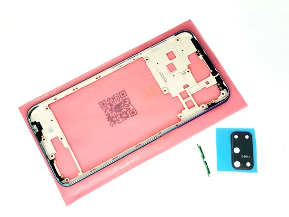 Oppo A52 KASA Arka Pil Batarya Kapağı (TAMİR SETİ) MAVİ - 4