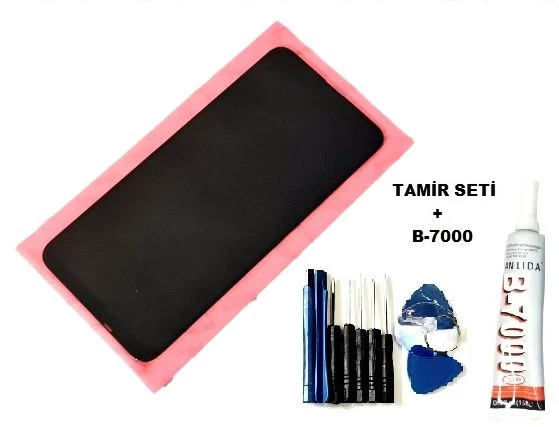 Tkgz Huawei Uyumlu Y9 Prime 2019 Lcd Ekran Dokunmatik ORJİNAL (B-7000+Tamir Seti)