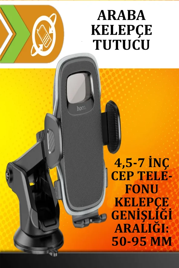 Qpen H15 Vantuzlu 360 Derece Ayarlanabilir Araç Tutucu - Resim 6