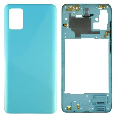 Samsung Galaxy A51  - SM-A515F FULL Kasa Arka Kapak Takım MAVİ