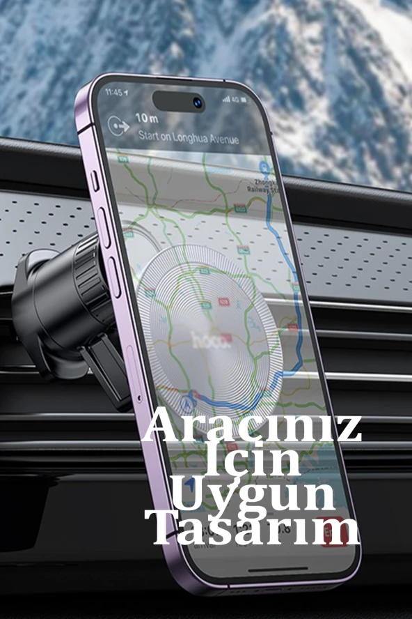 Qpen H23 Izgara Klipsli Manyetik Araç Tutucu - Resim 5