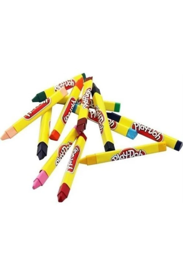 Play-Doh Üçgen Crayon (Mum) Boya 12 Renk Mum Pastel Boya - Resim 3