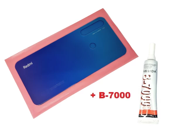 Tkgz Xiaomi Redmi NOTE 8 Arka Pil Batarya Kapağı (CAM+B-7000) MAVİ
