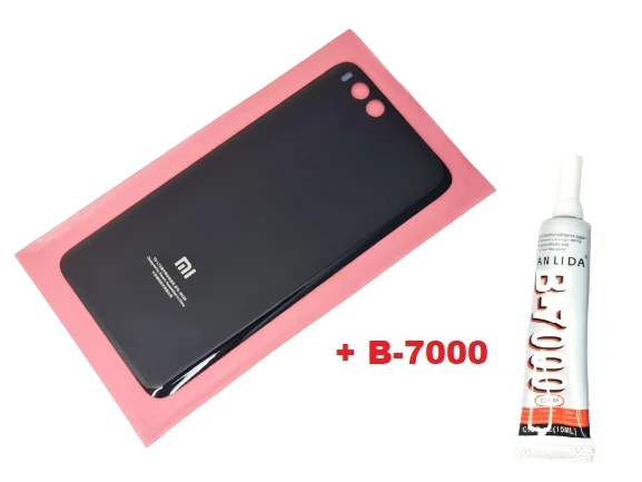 Tkgz Xiaomi Mi 6 Arka Kapak Batarya Pil Kapağı (CAM+B-7000) SİYAH