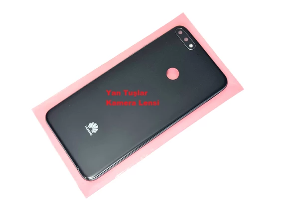 Tkgz Huawei Uyumlu Y7 2018 Kasa Arka Pil Batarya Kapağı SİYAH ürün görseli 1