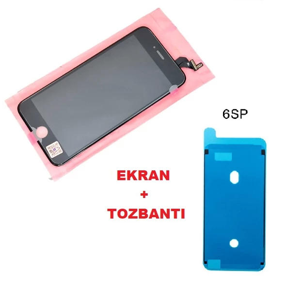 İphone 6S PLUS Lcd Ekran dokunmatik (+TOZBANTI LW Marka) SİYAH