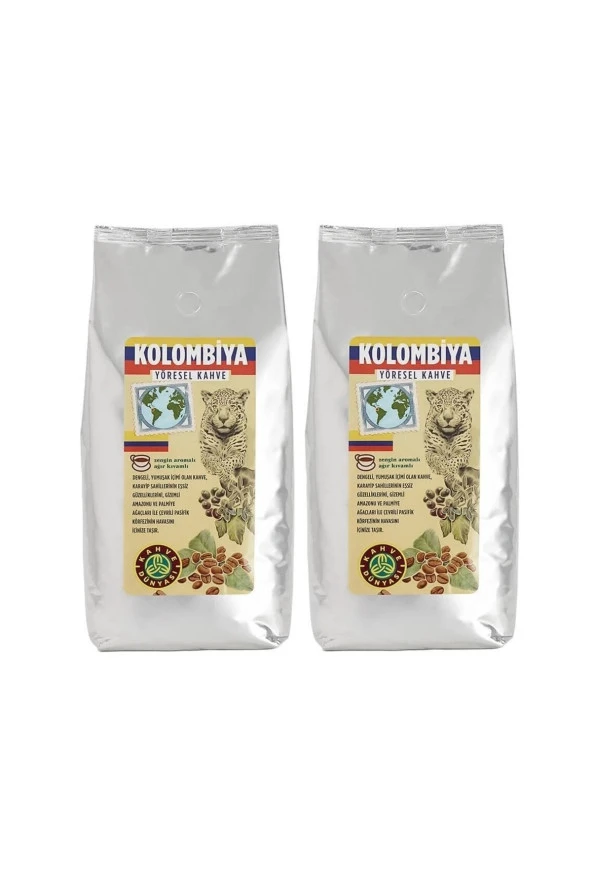Kahve Dünyası Yöresel Kolombiya Çekirdek Filtre Kahve 2x1000gr ürün görseli 1