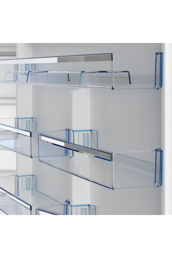 Beko 978557 EB Fit Çift Kapılı No Frost 557lt Beyaz Dijital Gösterge Üstten Donduruculu Çift Kapılı Buzdolabı - Resim 6