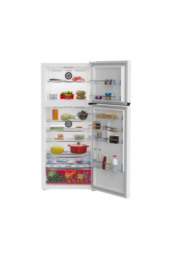 Beko 978557 EB Fit Çift Kapılı No Frost 557lt Beyaz Dijital Gösterge Üstten Donduruculu Çift Kapılı Buzdolabı - Resim 4
