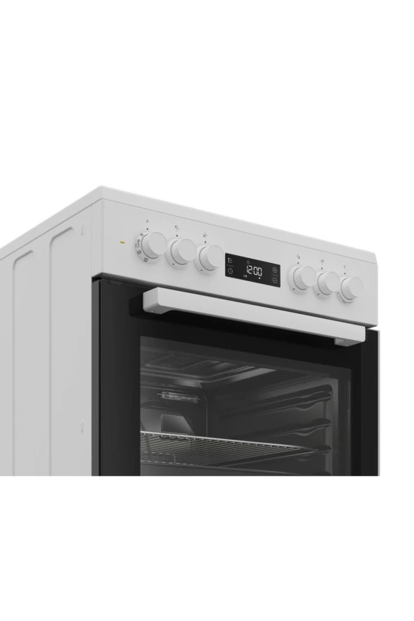 Beko BFE 400-1 EB Beyaz Dijital Göstergeli Fırınlı Ocak - Resim 2