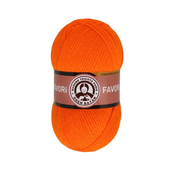 Ören Bayan Favori Örgü İpi - Turuncu - 1 Adet - ( Renk Kodu : 147 ) ürün görseli 1