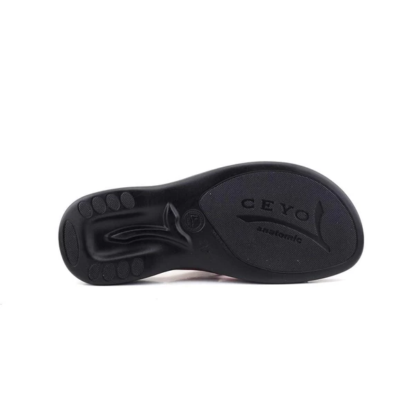 Ceyo 3400-2 Kırmızı Kadın Terlik - 4