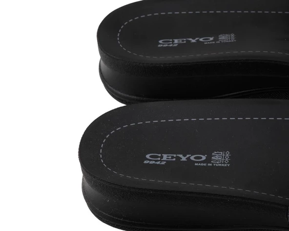 Ceyo 9942-1 Siyah Kadın Terlik - 4