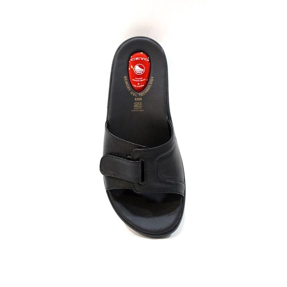 Ceyo 9200-12 Hafızalı Taban Jelli Kadın Terlik - siyah - 2