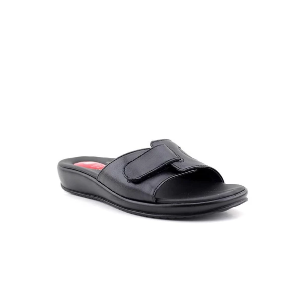 Ceyo 9200-12 Hafızalı Taban Jelli Kadın Terlik - siyah - 5