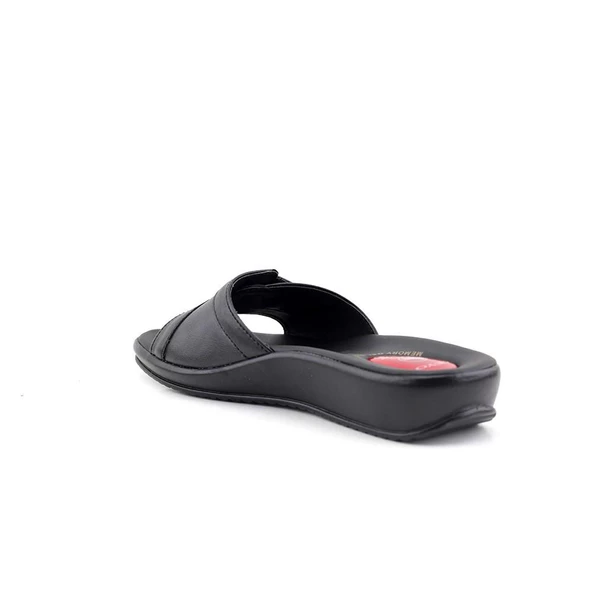 Ceyo 9200-12 Hafızalı Taban Jelli Kadın Terlik - siyah - 4