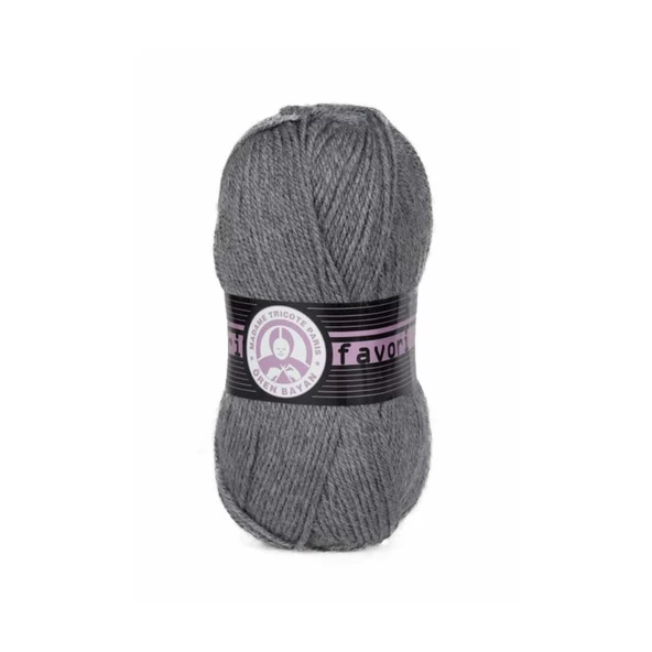 Ören Bayan Favori Örgü İpi - Kömür Gri - 1 Adet - ( Renk Kodu : 008 ) ürün görseli 1