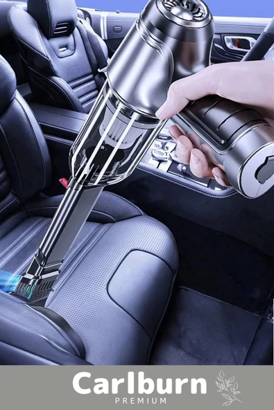 Deluxe Şarjlı Kablosuz 2 Fonksiyonlu Uyumlu Vakumlu El Süpürgesi Üfleme Özellikli Araç Süpürgesi - 4