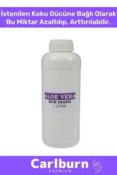 Özel Üretim Kalıcı Yoğun Kaliteli Yağ Bazlı Tüm Ürünlerle Kullanıma Uygun Aloe Vera Mum Esansı 3 LT - 2