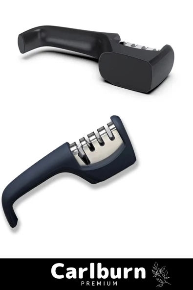 Özel Üretim Tutmalı Paslanmaz Keskinleştirici 3 Kademeli Profesyonel Kolay Bıçak Bileme Aleti - 2