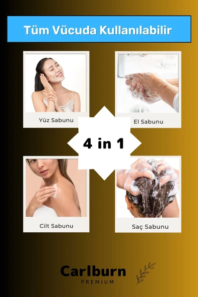 3'lü Fırsat %100 Doğal Beyazlatıcı Sabun Paketi Pirinç + Eşek Sütü + Kükürt Kalıp Yüz & Cilt Sabunu - 5