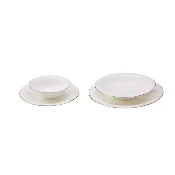 Karaca Fine Pearl Diana 24 Parça 6 Kişilik Yemek Takımı Gold - 2
