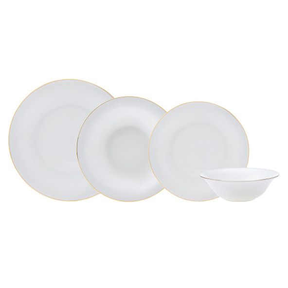 Karaca Fine Pearl Diana 24 Parça 6 Kişilik Yemek Takımı Gold - 3