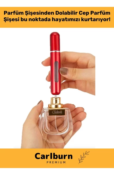 Özel Parfüm Şişesinden Doldurulabilir Taşınabilir Çanta İçi Mini Cep Parfüm Şişesi 5 Ml x 3 Adet - 4