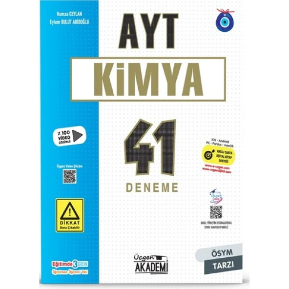 Üçgen Akademi Ayt Kimya 41 Deneme