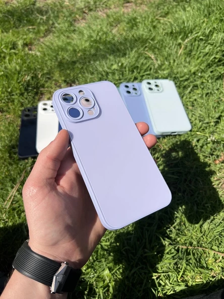 İphone 15 Pro Max Uyumlu Parlak Premium Renkli Cam Telefon Kılıfı - Resim 10