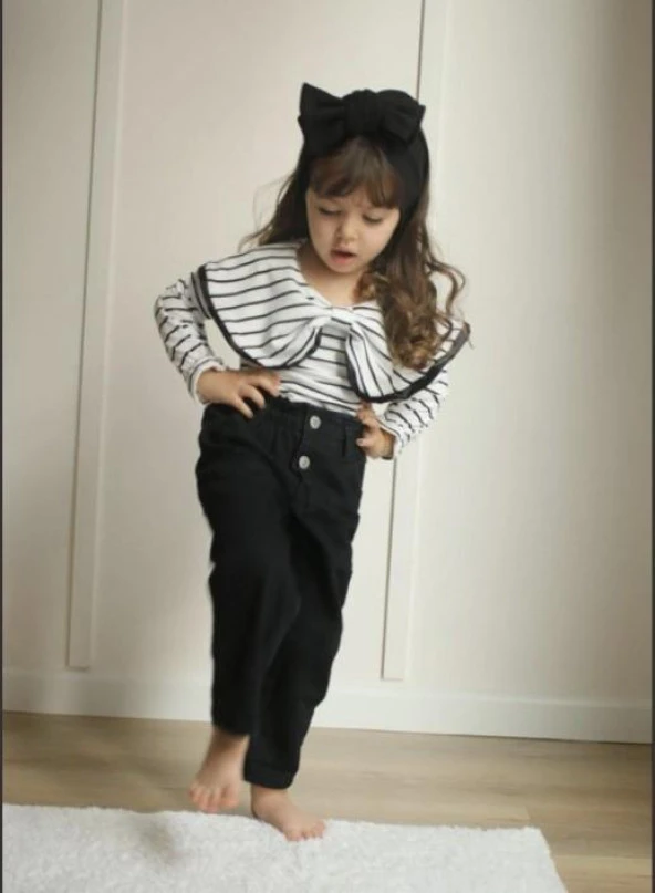 Kız Çocuk Bluz + Pantolon Takım 010