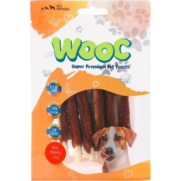 Wooc Ördek Sargılı Sütlü Stick Köpek Ödülü 80GR