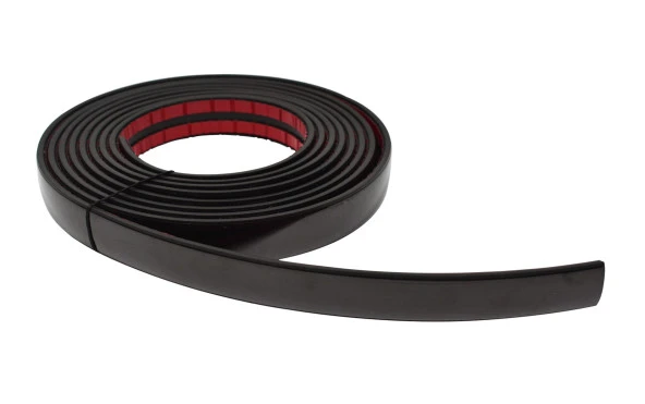 Enzelo  18mm 3d Dekoratif Black Siyah Nikelaj Kalın Şerit Çıta 18mm X 5 Metre