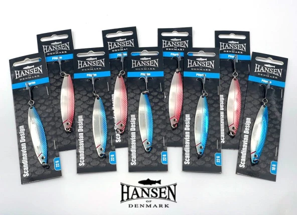 Hansen Pilgrim 8.9cm 28g Silver/Blue Kaşık - 6
