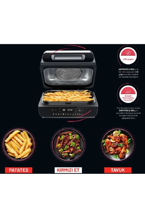 Arnica Airfryer Grill Izgaralı Sıcak Hava Fritözü Gh22100 - 7