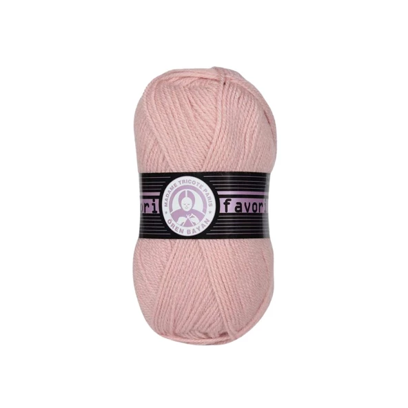 Ören Bayan Favori Örgü İpi - Açık Pembe - 1 Adet - ( Renk Kodu : 001 ) ürün görseli 1