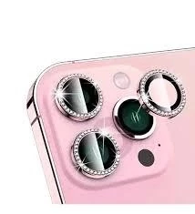 İphone 11 Pro Max  Taşlı Kamera Lens Koruyucu Çerçeveli Koruyucu - Resim 5