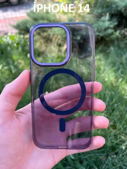 İphone 14 Hybrid Magsafe Animasyonlu Sararmaz Kılıf - Resim 3