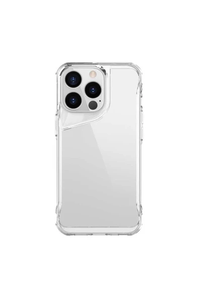 iPhone 15 Kılıf Kamera Çıkıntılı Şeffaf Darbe Emici Sert Silikon Kapak T-Max - 5