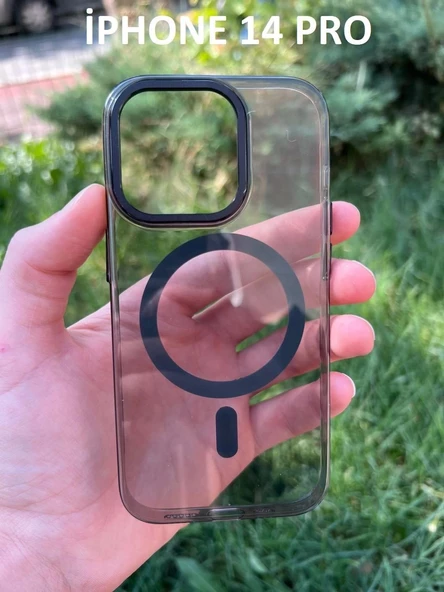 İphone 14 Pro Hybrid Magsafe Animasyonlu Sararmaz Kılıf - Resim 5