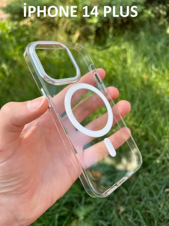 İphone 14 Plus Hybrid Magsafe Animasyonlu Sararmaz Kılıf - Resim 2