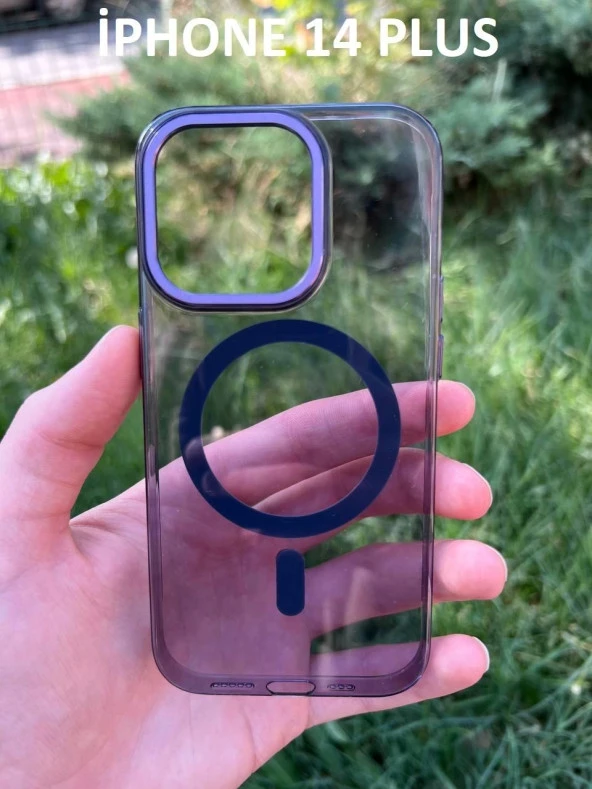 İphone 14 Plus Hybrid Magsafe Animasyonlu Sararmaz Kılıf - Resim 3