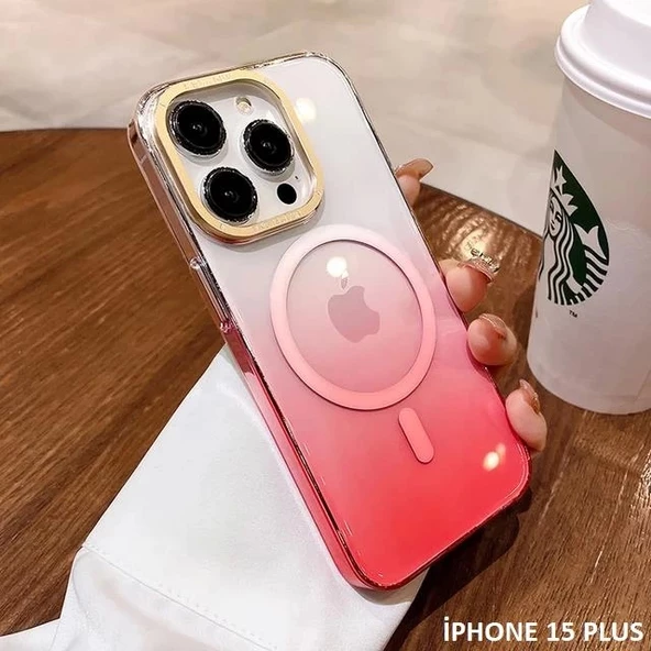 İphone 15 Plus Pixel Sert Magsafe Uyumlu Telefon Kılıfı ürün görseli