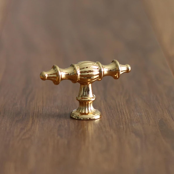 Şehzade Gold Kulp Altın Düğme Mobilya Mutfak Dolabı Çekmece Dolap Kulpları Kapak Kulpu Kulbu - 2