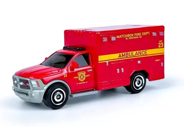 Matchbox FWD28 2019 Ram Ambulance Oyuncak Araç