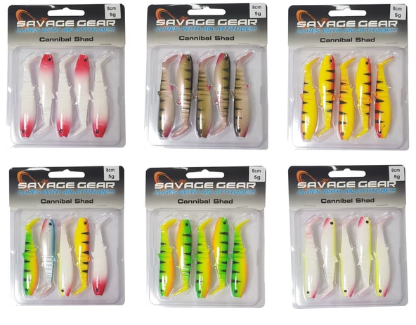 Savage gear Cannibal 8cm 5 Adet Sahte Balık - 3